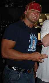 Wrestler Johnny Devine (John Peter Parsonage)